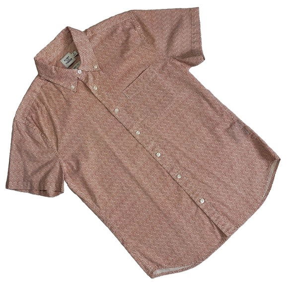 flint and tinder Other - Flint and Tinder Classic Fit Geometric Print Button Down Shirt Men S Clay AOP